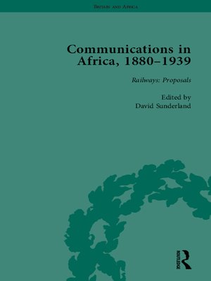 cover image of Communications in Africa, 1880–1939 (set)